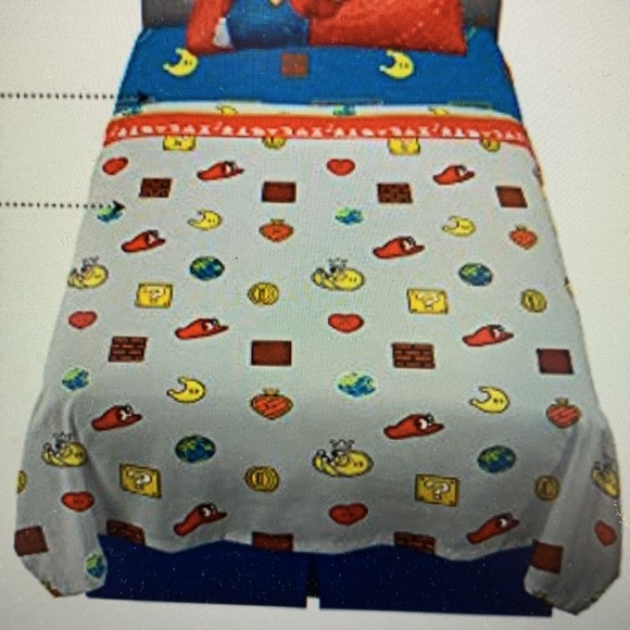 Nintendo Super Mario Odyssey full sized top sheet - Picture 5 of 5